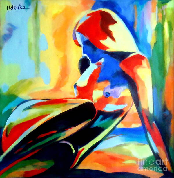 Nudes Paintings For Sale Poster featuring the painting Dazzling figure by Helena Wierzbicki