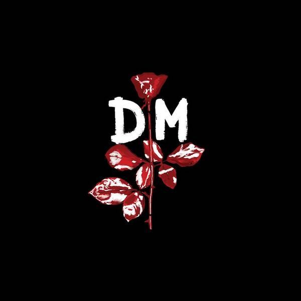 Depeche Mode Poster featuring the digital art DM Violator with DM Logo by Luc Lambert