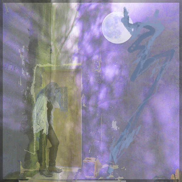 Mystical Poster featuring the photograph Door Inside the Moon Shadows by Feather Redfox