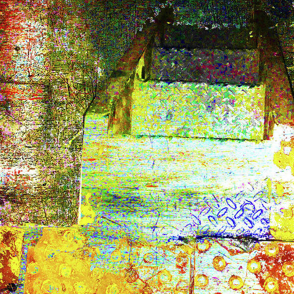 Stairs Poster featuring the mixed media Down by Tony Rubino