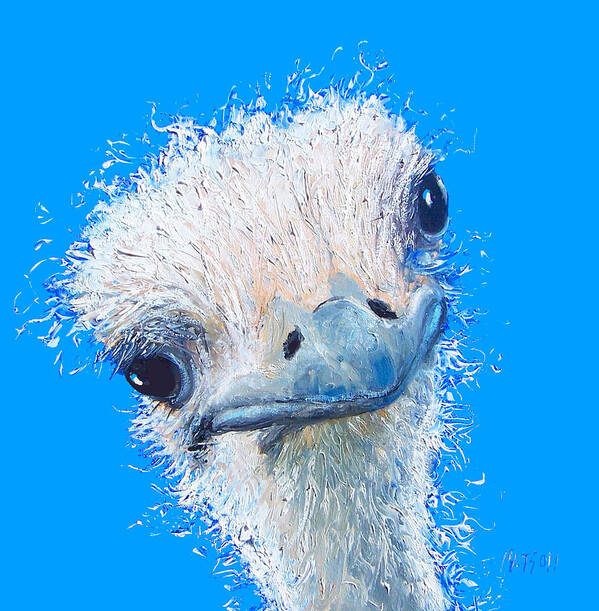 Emu Poster featuring the painting Emu painting by Jan Matson