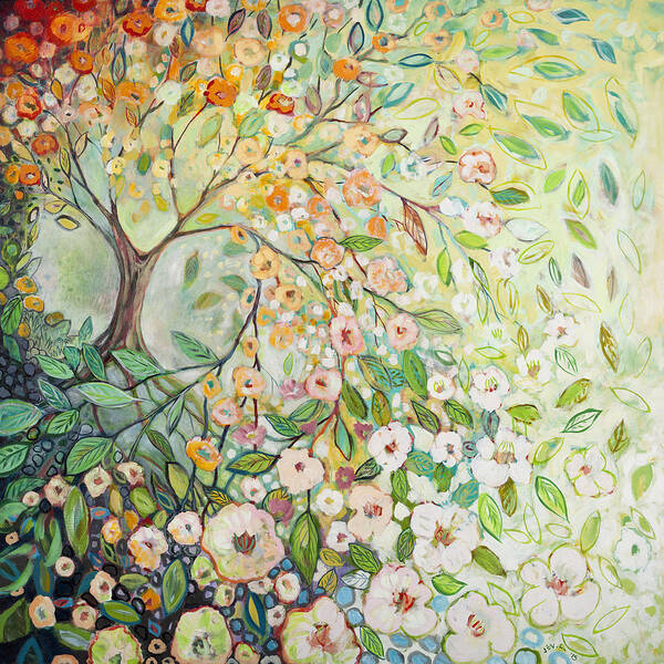 Tree Poster featuring the painting Enchanted by Jennifer Lommers