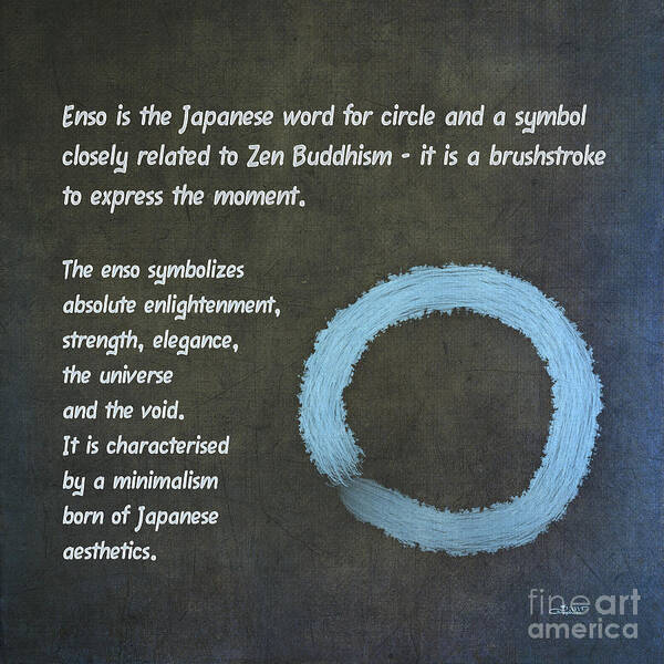 Painting Poster featuring the painting Enso Meaning by Jutta Maria Pusl