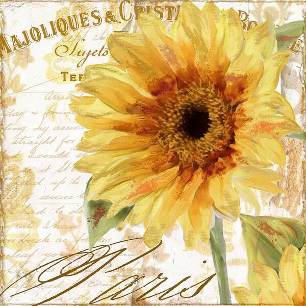 Sunflower Poster featuring the painting Ete II by Mindy Sommers