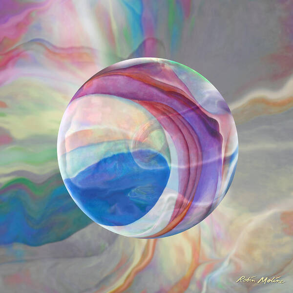 Ethereal Poster featuring the painting Ethereal World by Robin Moline