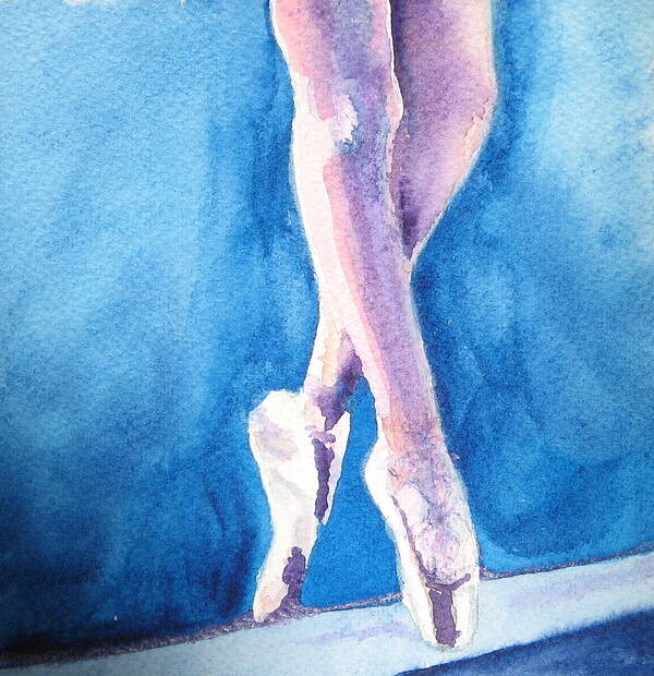 Ballet Poster featuring the painting Finding Balance Through Grace by Laura Bird Miller