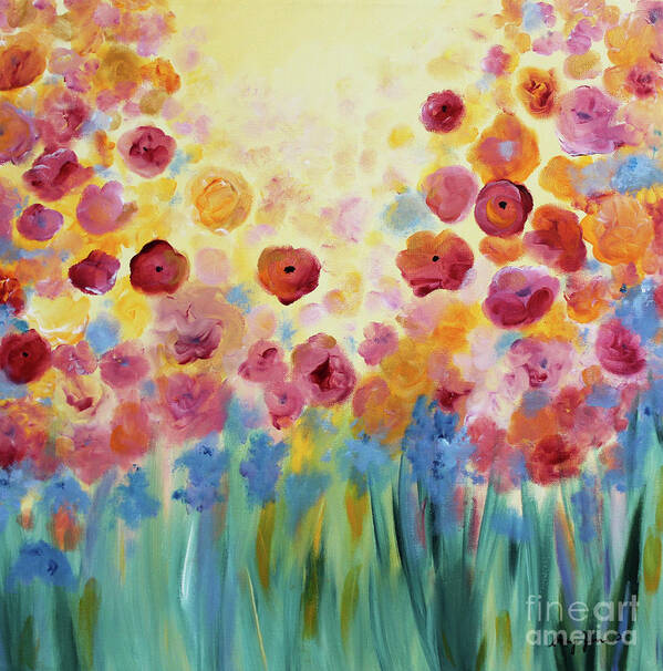Flowers Poster featuring the painting Floral Splendor II by Stacey Zimmerman