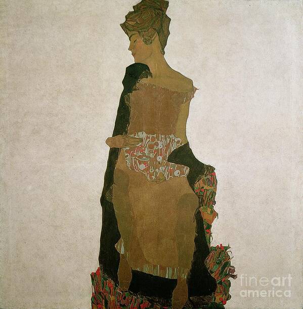 Gerti Schiele Poster featuring the painting Gerti Schiele by Egon Schiele by Egon Schiele