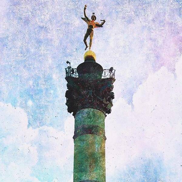 Paris Poster featuring the photograph Genie de la Liberte by Aurella FollowMyFrench
