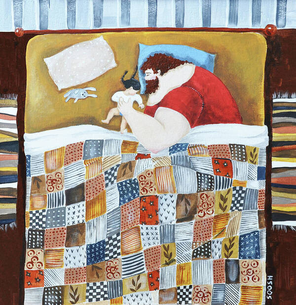 Soosh Poster featuring the painting Good Night by Soosh