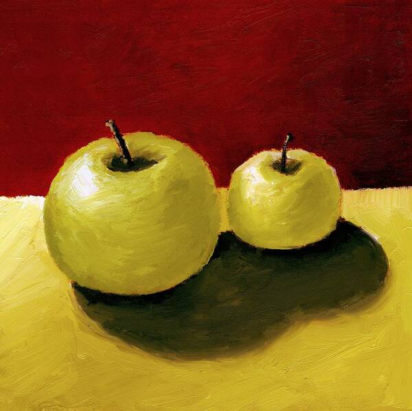 Apple Poster featuring the painting Granny Smith Apples by Michelle Calkins