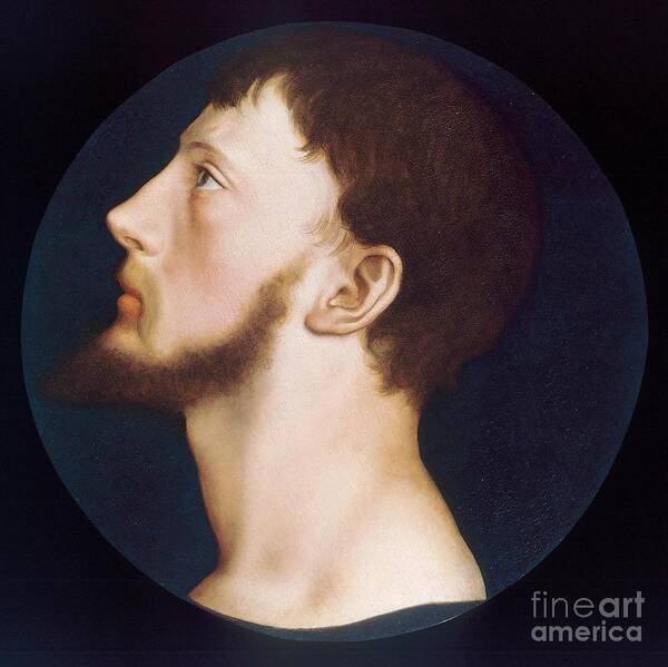 Hans Holbein The Younger (1497 - 1543) Sir Thomas Wyatt The Younger Poster featuring the painting Hans Holbein the Younger by MotionAge Designs
