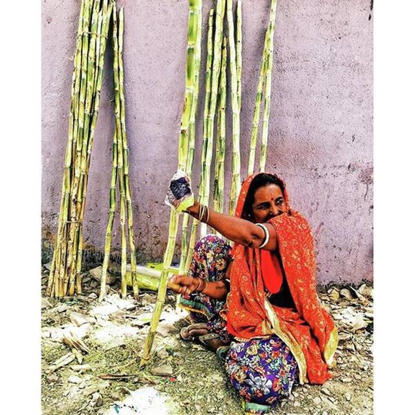 Mobilephotography Poster featuring the photograph Hardworking Woman Making Other's Life by Manthan Patel