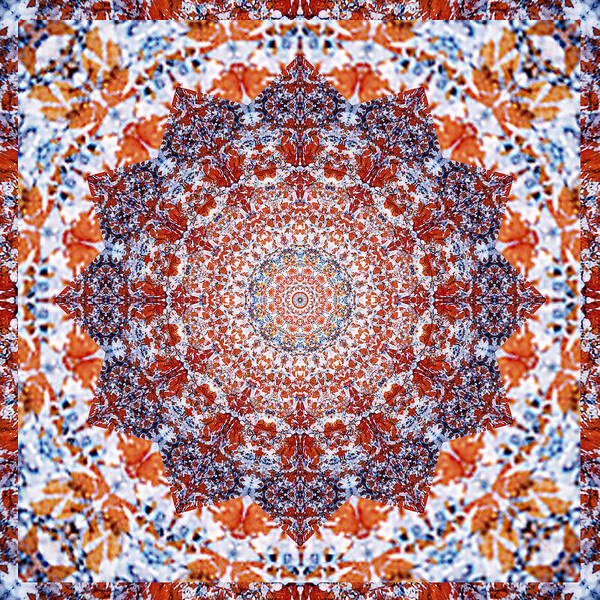 Yoga Art Poster featuring the photograph Healing Mandala 2 by Bell And Todd