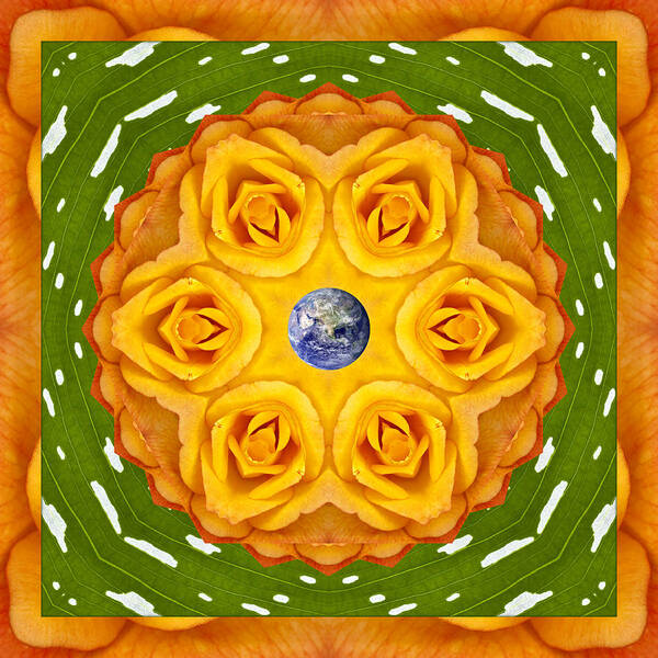 Mandalas Poster featuring the photograph Heart of Gold by Bell And Todd