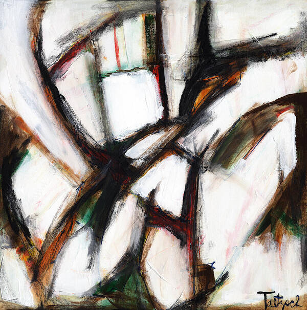 Abstract Poster featuring the painting High Canyon by Lynne Taetzsch