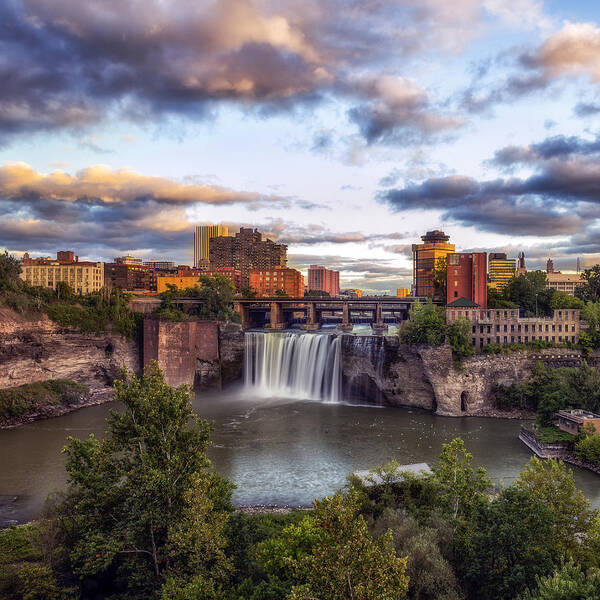  Poster featuring the photograph High Falls Crop by Mark Papke