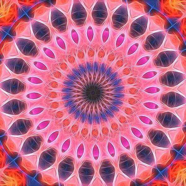 Colorporn Poster featuring the photograph #hippy #fractalart By @photobypixie On by Pixie Copley