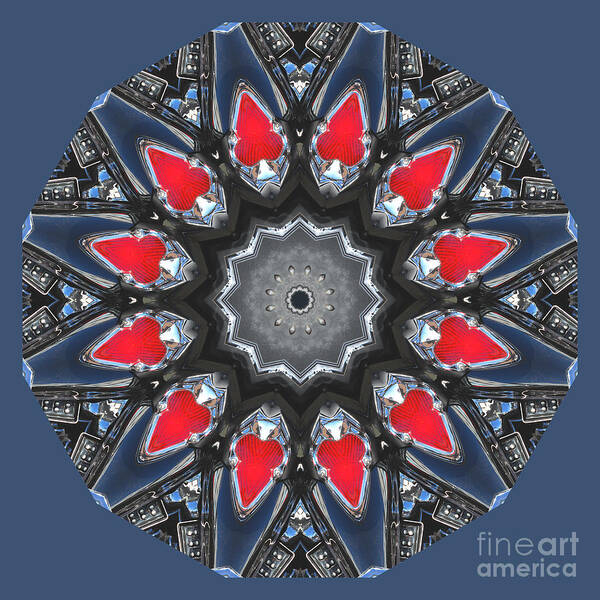 Photography Poster featuring the digital art Valkyrie Kaleidoscope 2 by Wendy Wilton