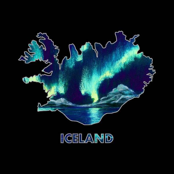 Iceland Poster featuring the digital art Iceland - Northern Lights - Aurora Hunters by Anastasiya Malakhova