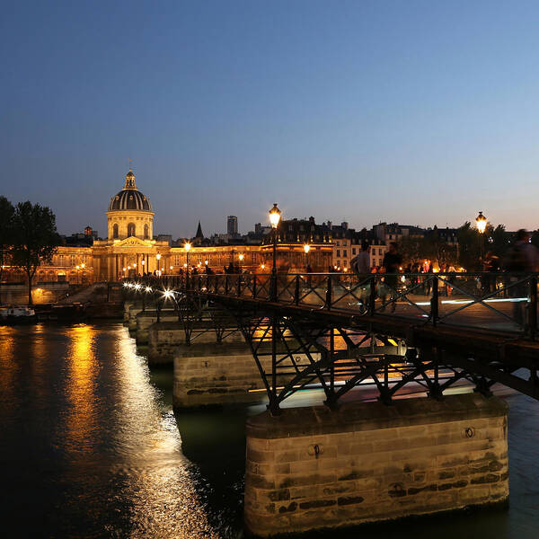 Pont Des Arts Poster featuring the photograph Institute of France by Andrew Fare