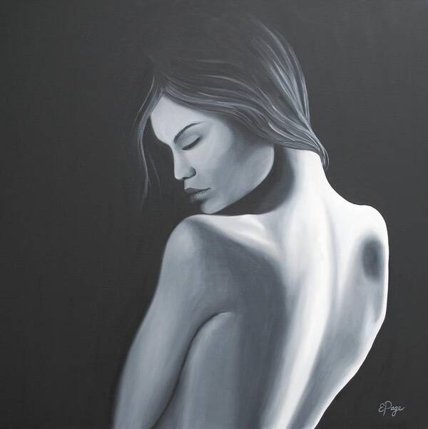 Figurative Poster featuring the painting Introspection by Emily Page
