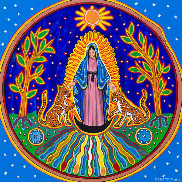 Guadalupe Poster featuring the painting Jaguar Ally by James RODERICK