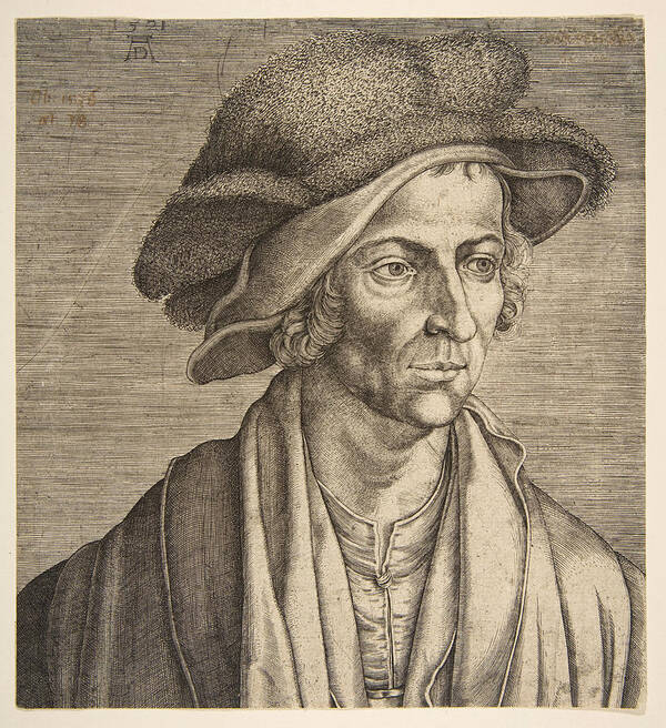 Aegidius Sadeler Poster featuring the drawing Joachim Patinir by Aegidius Sadeler