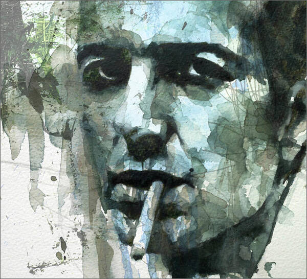 Joe Strummer Poster featuring the mixed media Joe Strummer - Retro by Paul Lovering