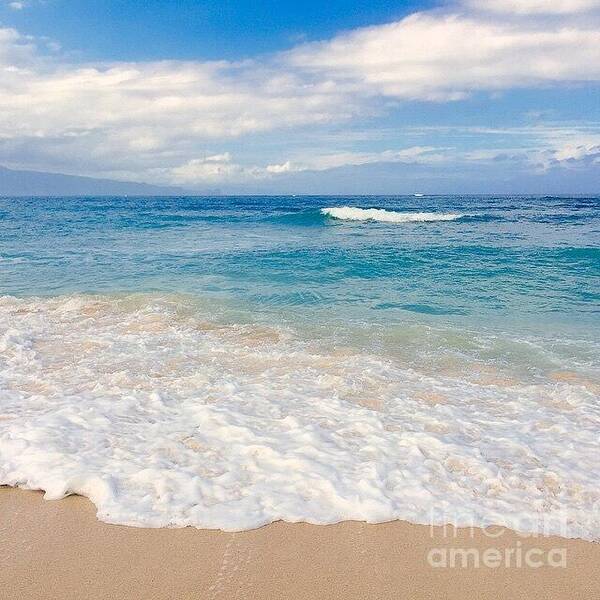 Myislandhome Poster featuring the photograph Kapukaulua Beach Maui Hawaii by Sharon Mau