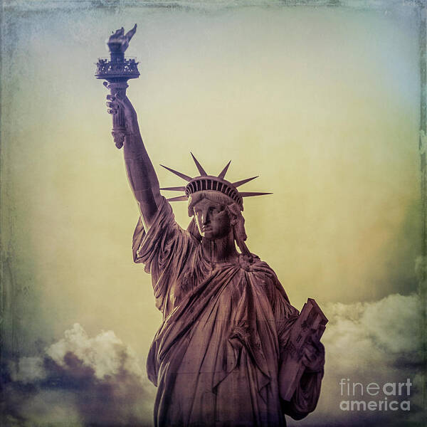 Statue Of Liberty Poster featuring the photograph Lady Liberty by Doug Sturgess