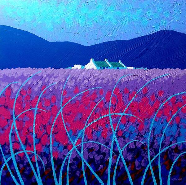 Ireland Poster featuring the painting Lavender Scape by John Nolan