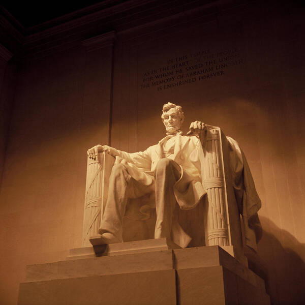 Lincoln Poster featuring the photograph Lincoln Memorial by Gene Sizemore