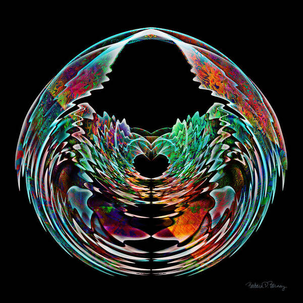 Lotus Poster featuring the digital art Lotus in a Bowl by Barbara Berney