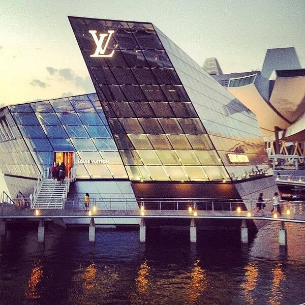 louis #vuitton #singapore #marinabay Poster by Mark Weldon - Mobile Prints