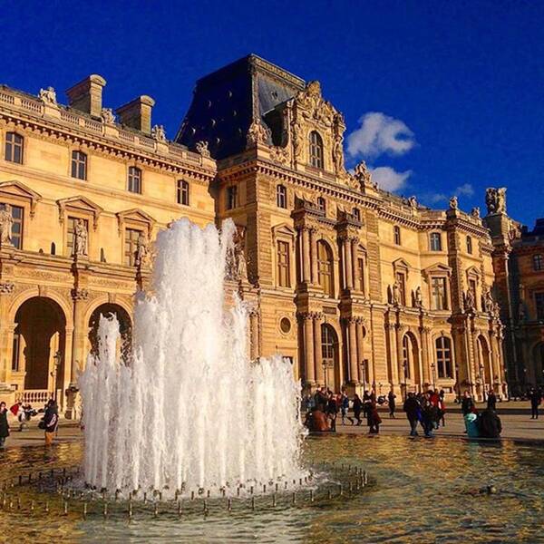 Beautiful Poster featuring the photograph Louvre Museum #paris #louvre by Florin Adrian