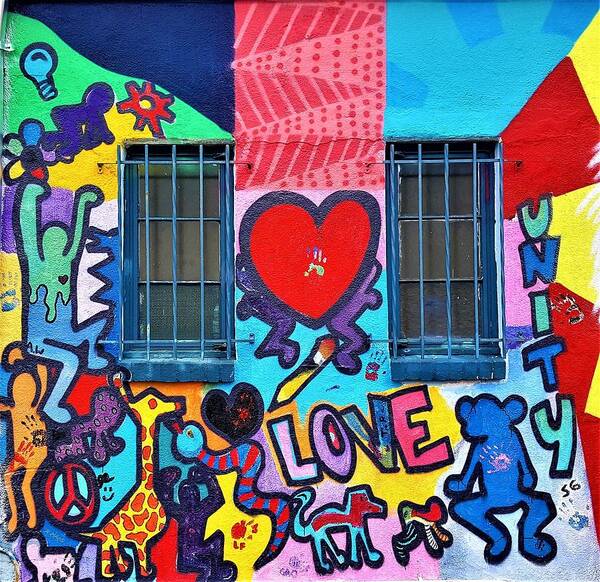 Murals Poster featuring the photograph Love Haring by Rob Hans