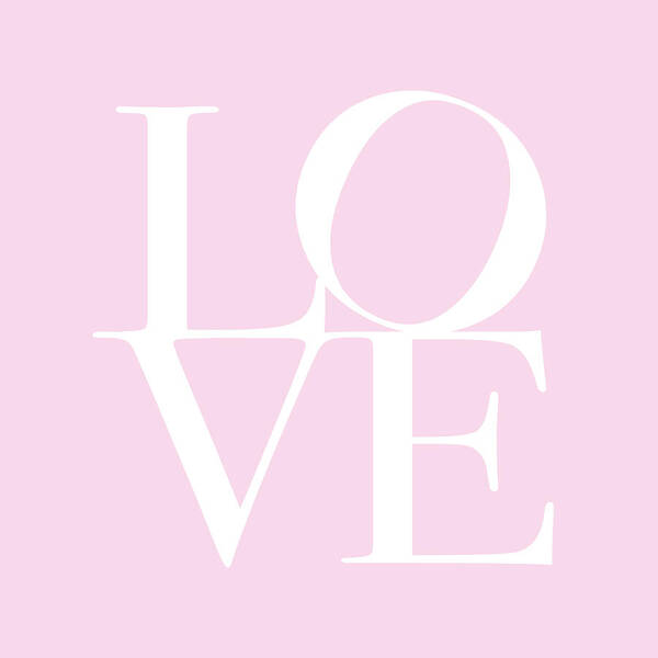 Love Poster featuring the digital art Love in Pink by Michael Tompsett