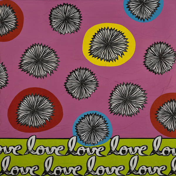 Fun Poster featuring the mixed media Love Multiplied by Gloria Rothrock