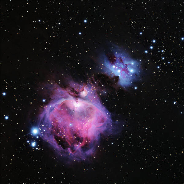 M42 Poster featuring the photograph M42--The Great Nebula in Orion by Alan Vance Ley