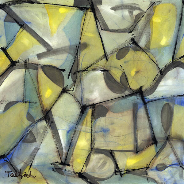 Abstract Poster featuring the painting Madcap Light by Lynne Taetzsch