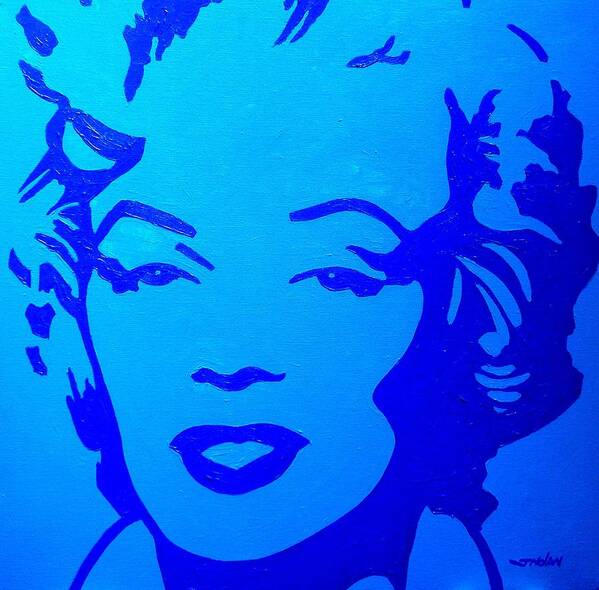 Icon Poster featuring the painting Marilyn by John Nolan