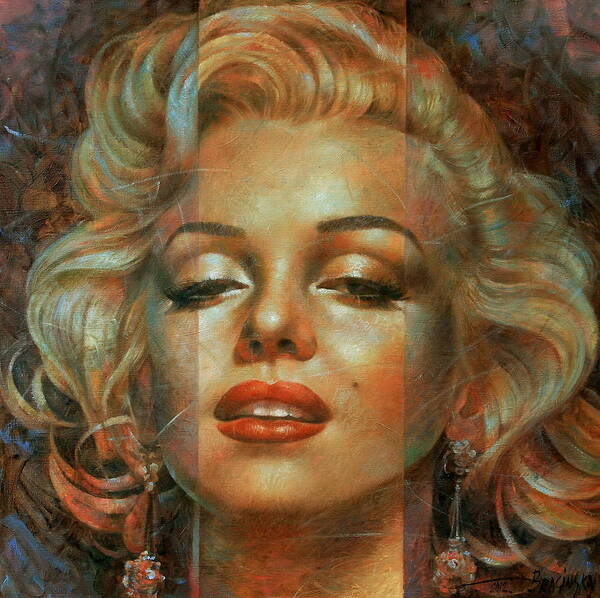 Marilyn Monroe Poster featuring the painting Marilyn Monroe by Arthur Braginsky