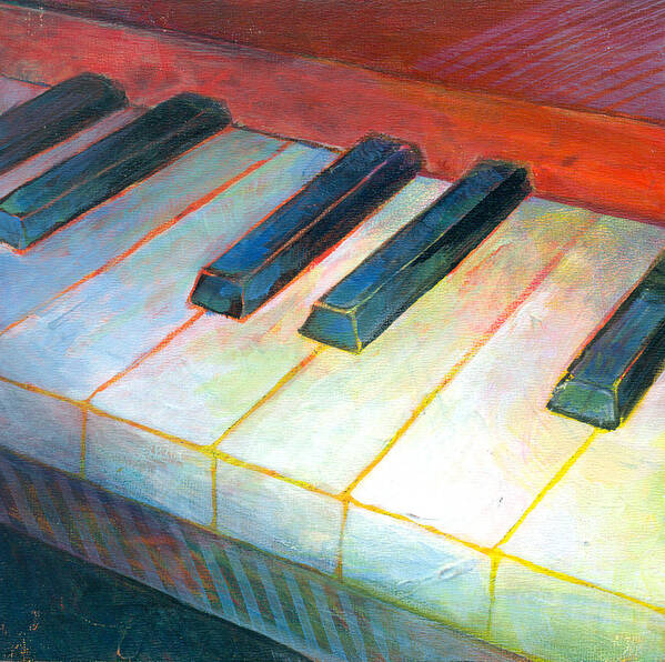 Susanne Clark Poster featuring the painting Mini Keyboard by Susanne Clark