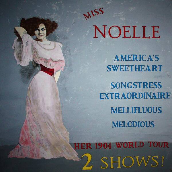 Singer Poster featuring the painting Miss Noelle by Ralph LeCompte