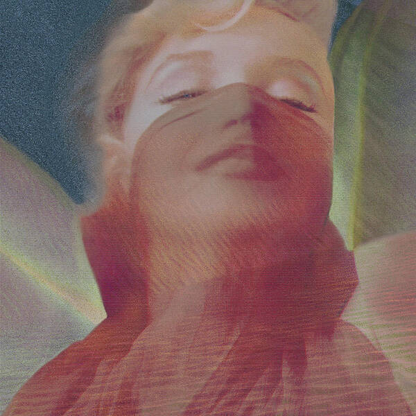 Monroe Marilyn Monroe Mirage Poster featuring the digital art MMirage by Sandy Ostroff