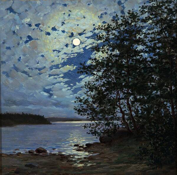 Thure Sundell Poster featuring the painting Moonlight by MotionAge Designs