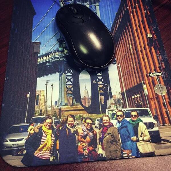 Nyc Poster featuring the photograph My New Mousepad At Work💖 A Daily by Joan McCool