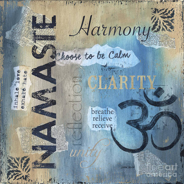 Namaste Poster featuring the painting Namaste by Debbie DeWitt