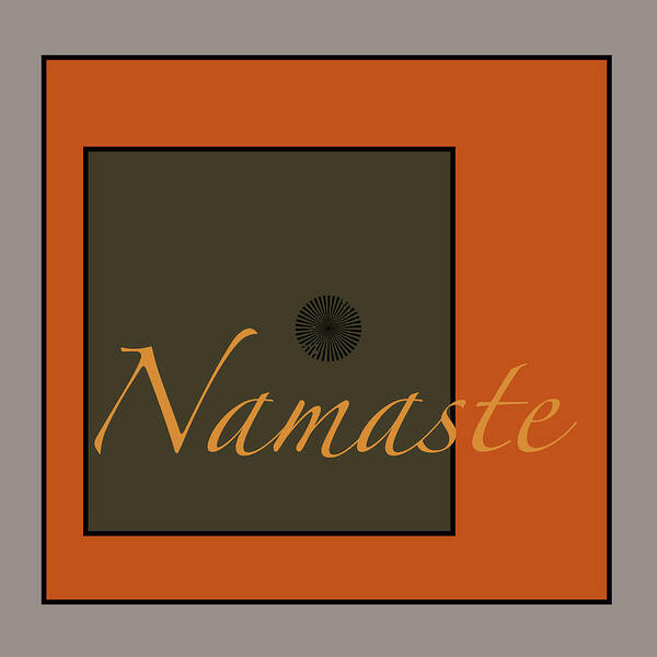 Namaste Poster featuring the digital art Namaste by Kandy Hurley